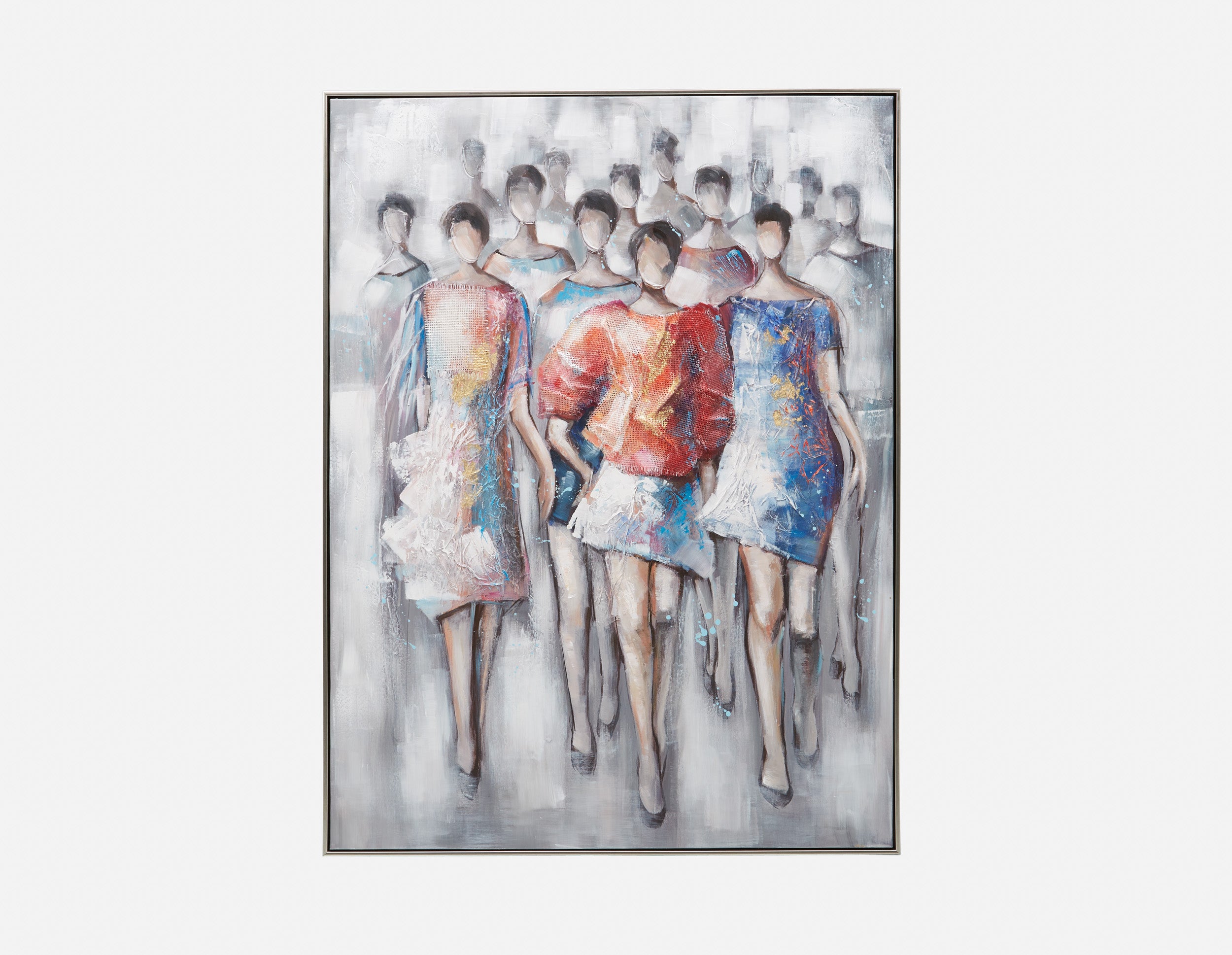 POUVOIR - giclée encadré avec embellissement 90x120cm - Multi