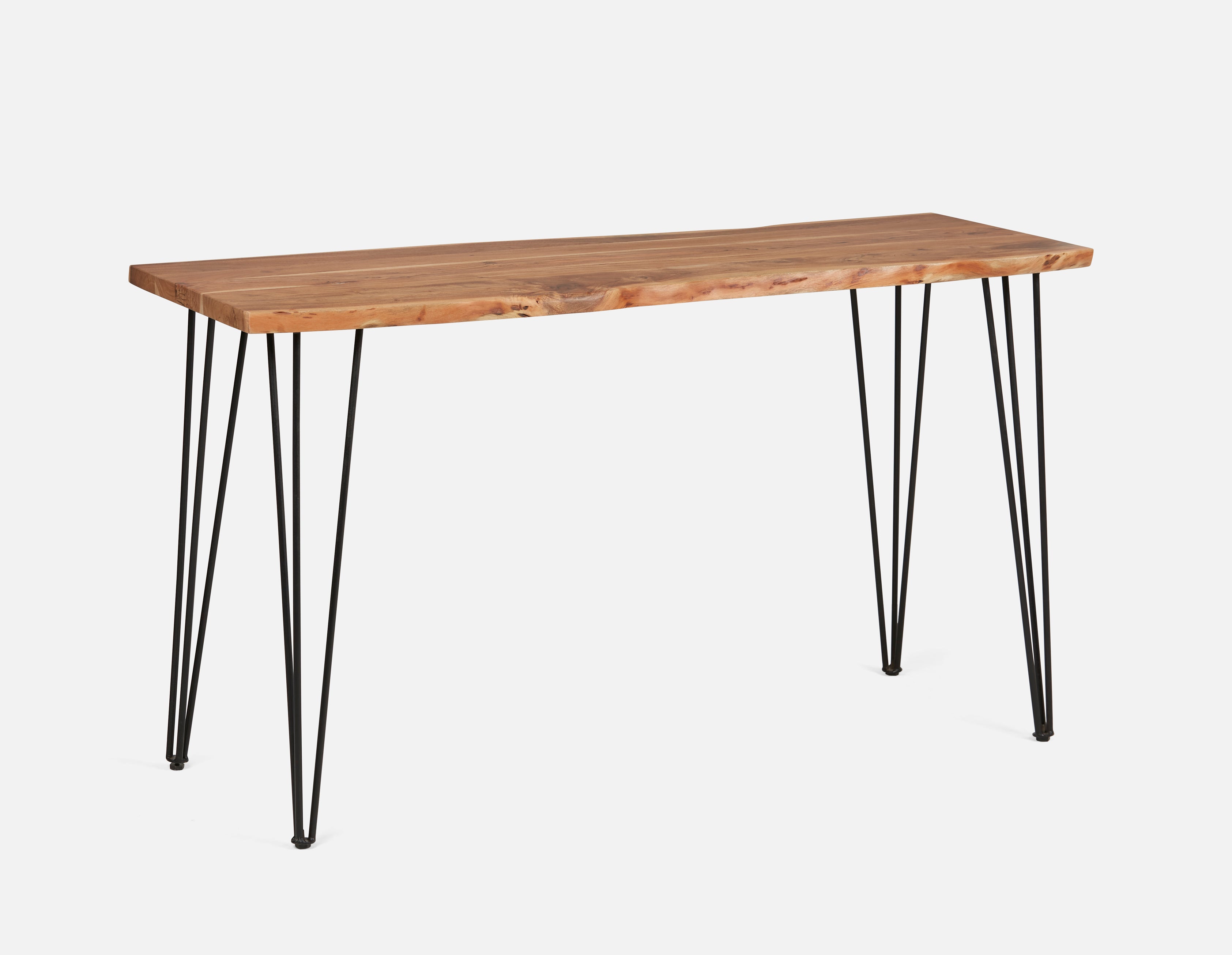 RENO - table-bar en bois d'acacia massif 160cm - Naturel