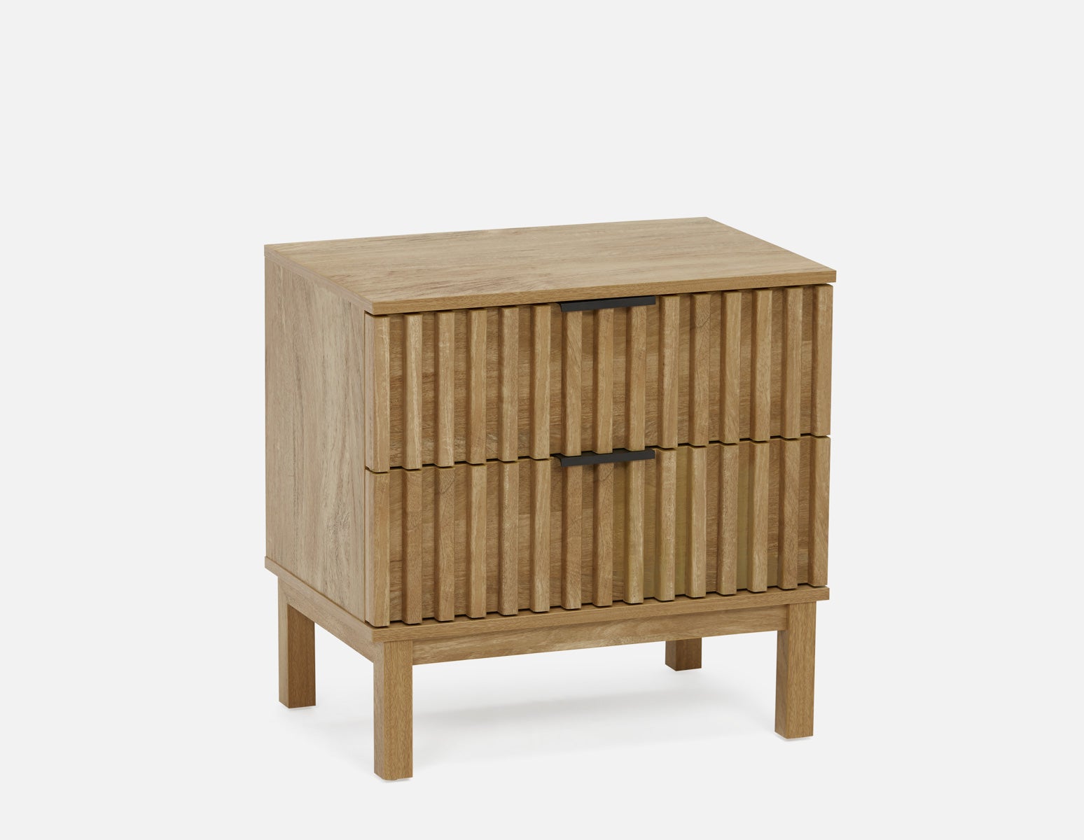 RIONA - table de chevet style japandi - Naturel