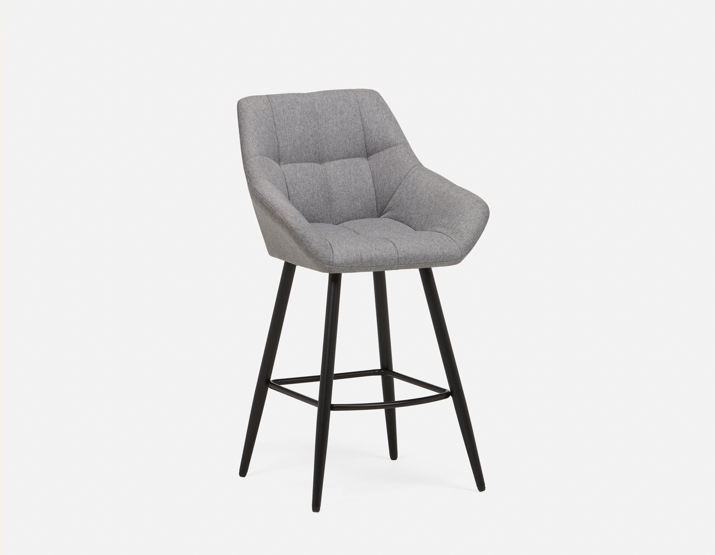 CAMILA - tabouret de comptoir élégant 66cm - Gris