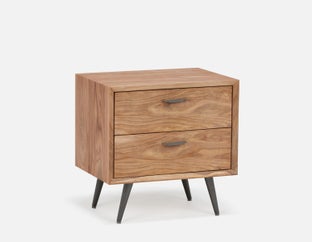 JENSON - table de chevet en bois de rose - Brun