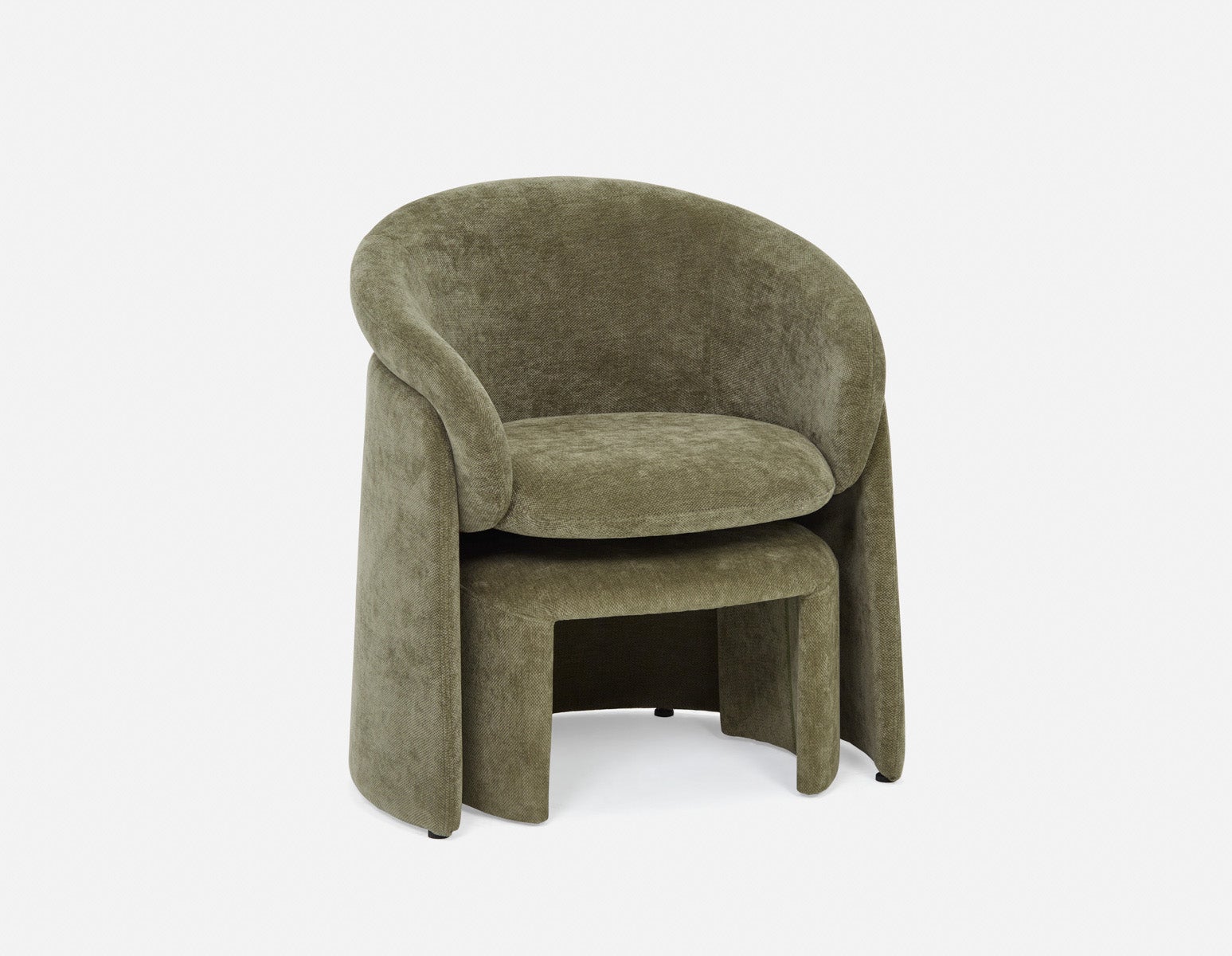 HANCHA chaise d'appoint moderne avec pouf undefined