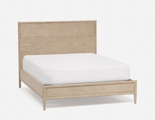 SAHARA - grand lit style minimaliste scandinave - Naturel