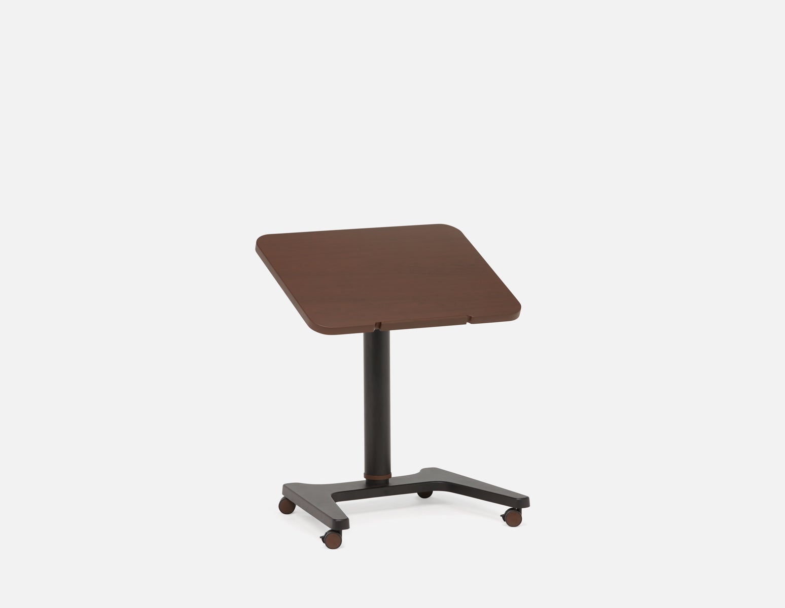 LILY - bureau portatif ajustable - Noyer