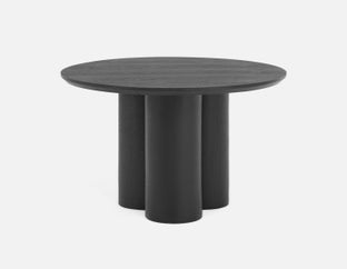 GUIDO - table de salle à manger ronde minimaliste moderne 120 cm - Noir