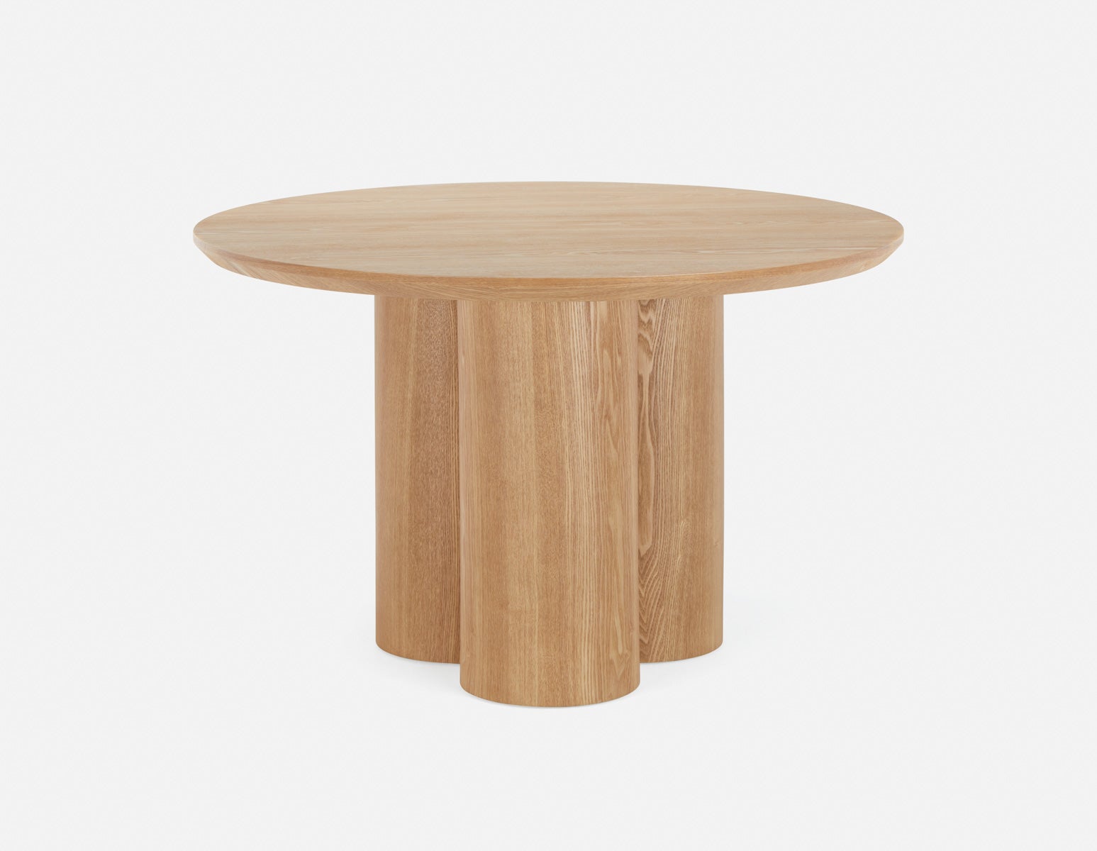 GUIDO - table de salle à manger ronde minimaliste moderne 120 cm - Brun