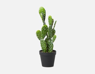 OPUNTIA - cactus artificiel en pot 41 cm - Vert