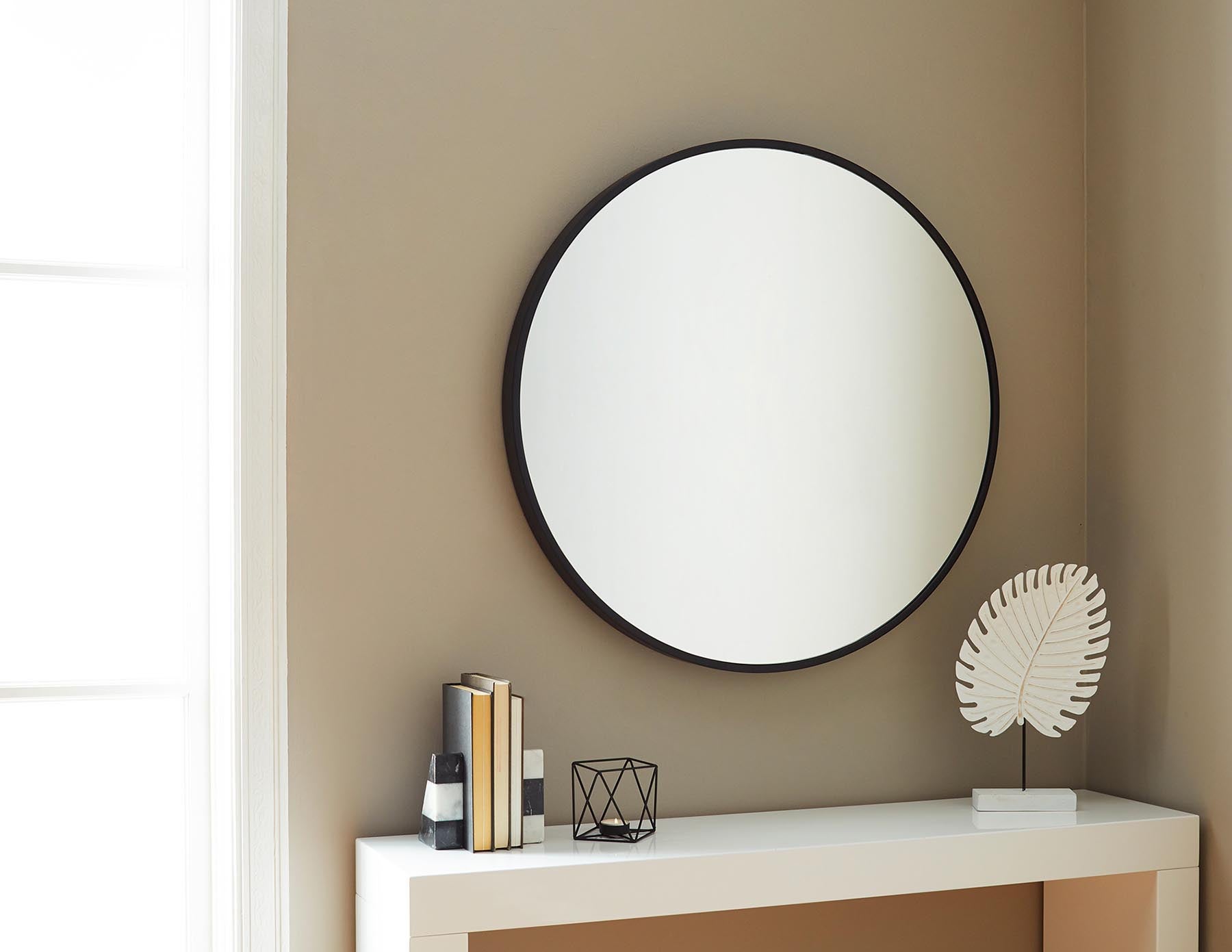 CIRCA I - miroir 80 cm - Noir