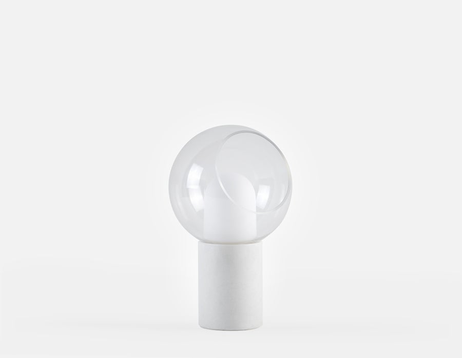 EVY lampe de table à del à base en marbre 41 cm haut. undefined