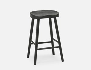 BRIE - tabouret de comptoir 69cm - Noir