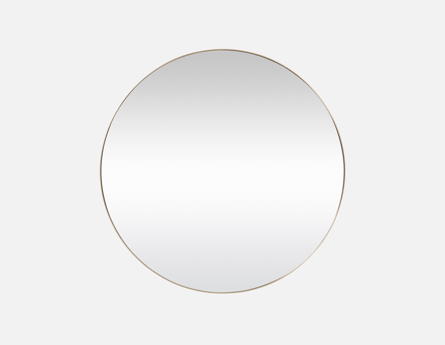 ZANDER - miroir rond en acier inoxydable 60 cm x 60 cm - Laiton