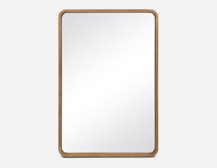 KISUMU - miroir avec cadre en bois de paulownia 63 cm x 94 cm - Brun clair