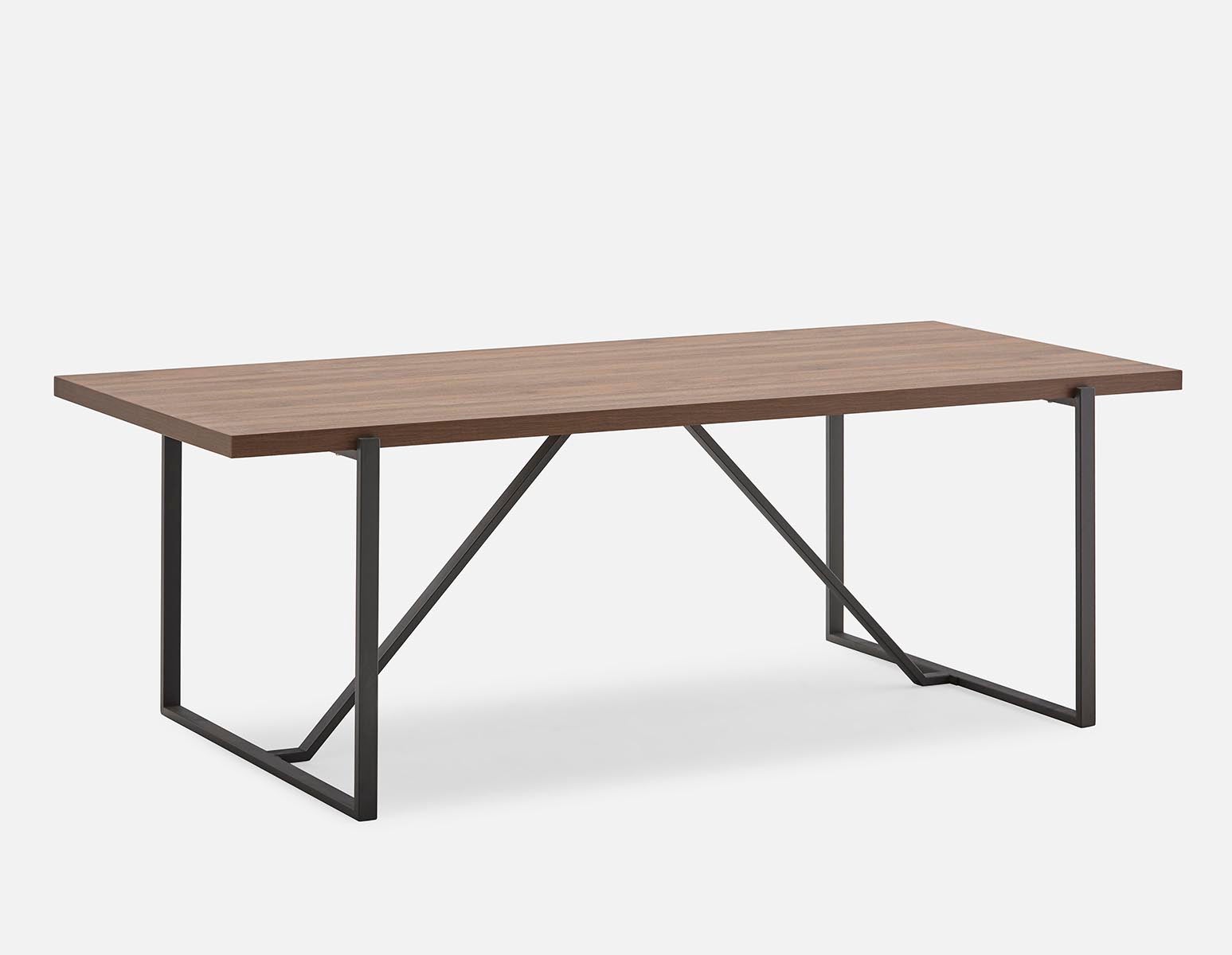 ARDA - grande table de salle à manger 220 cm - Noyer