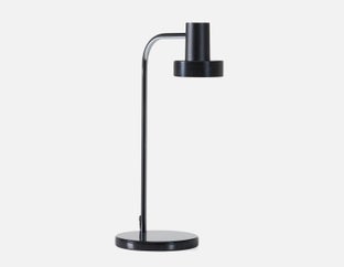 LUBEK - lampe de table 42.5 cm haut - Noir