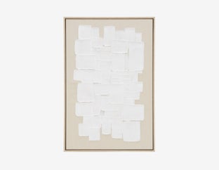 MIKKELI - tableau 103 x 143cm - Blanc