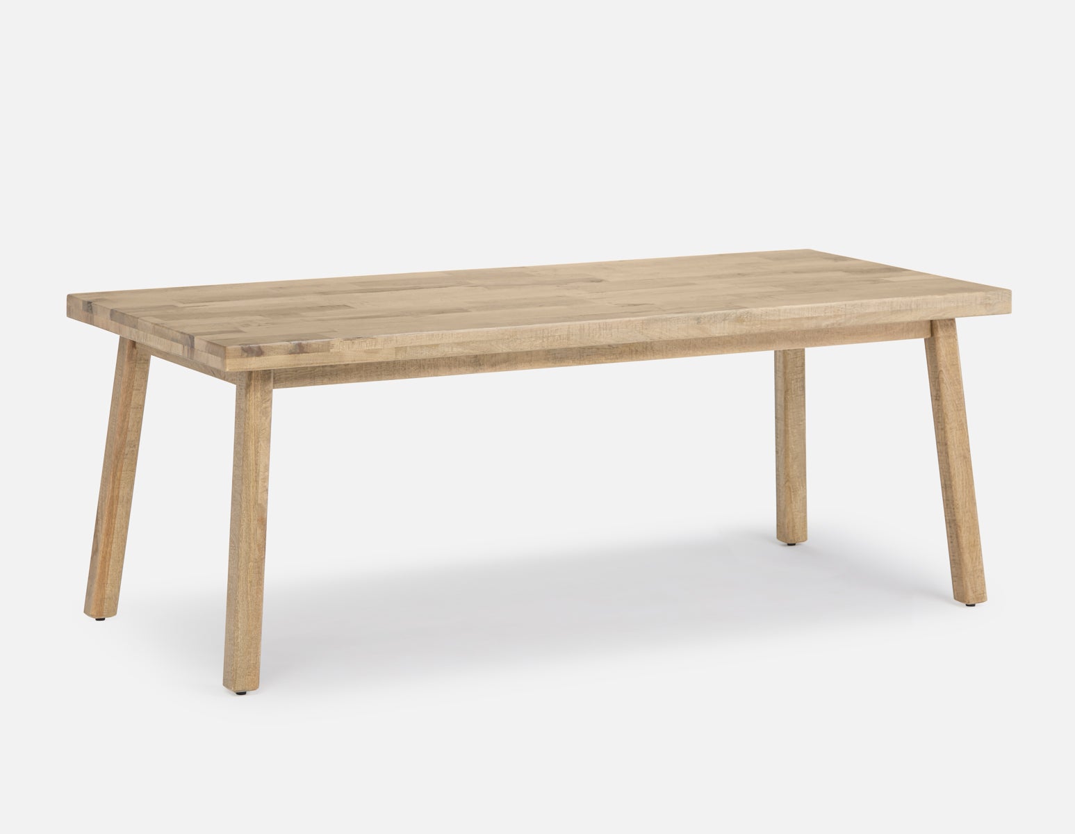 THESSALIA - table de salle à manger en bois de manguier massif vieilli 200 cm rustique - Naturel