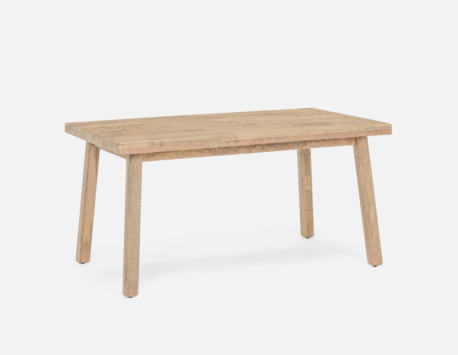 THESSALIA - table de salle à manger en bois de manguier massif vieilli 150 cm rustique - Naturel