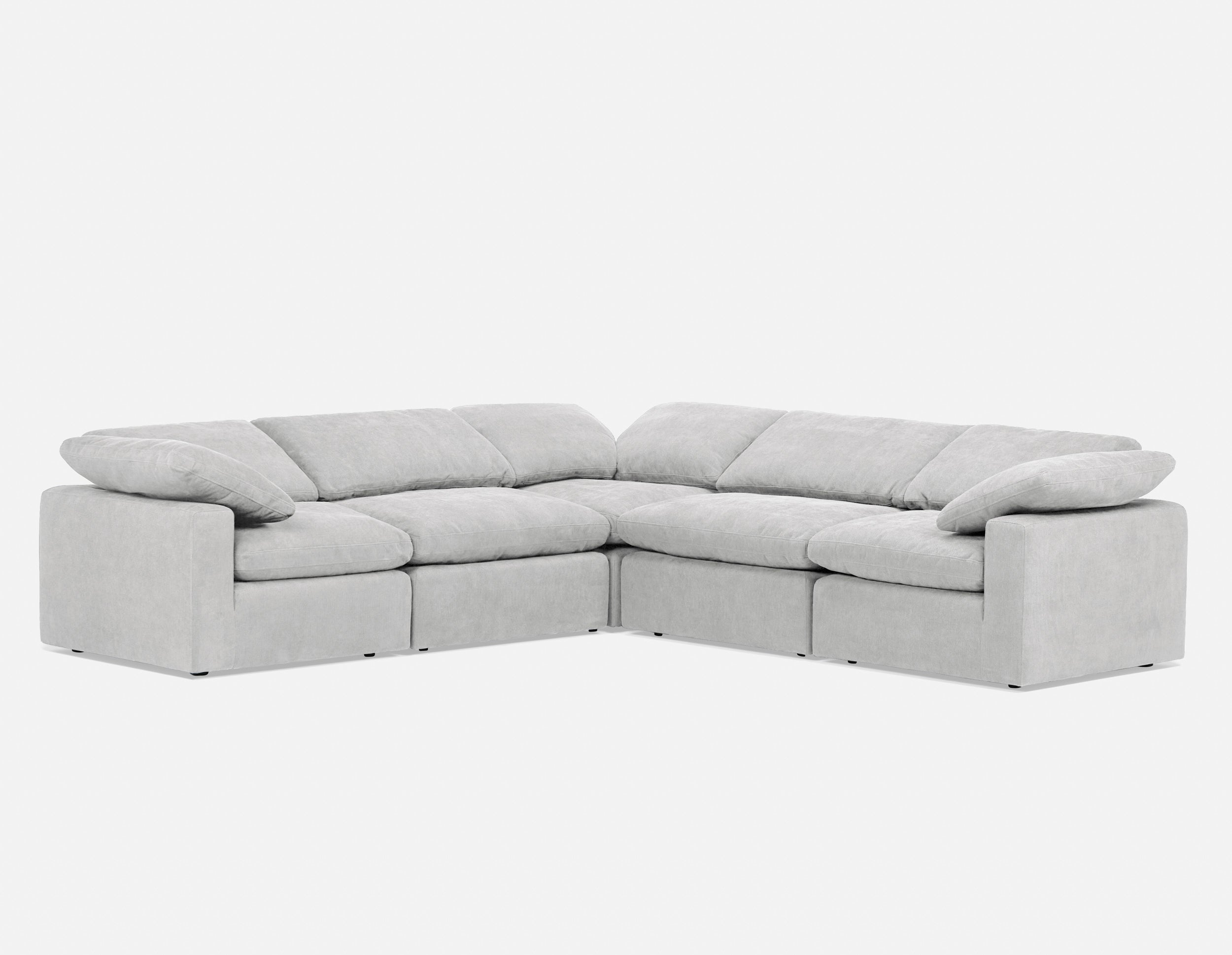 HELIO - canapé d’angle modulaire contemporain - Gris