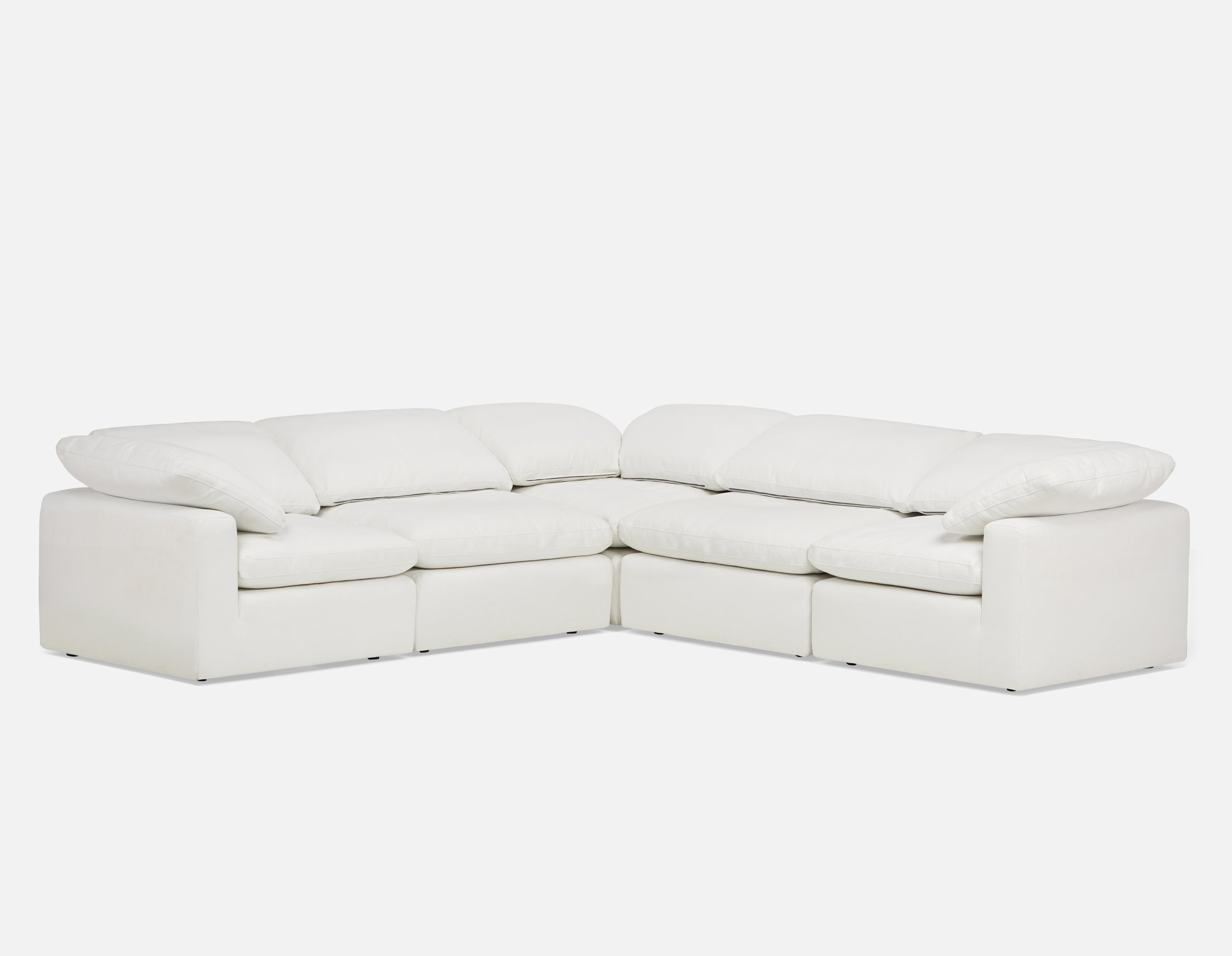 HELIO - canapé d’angle modulaire contemporain - Crème
