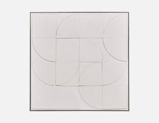 IGNIS - tableau encadré 103 x 103cm - Multi