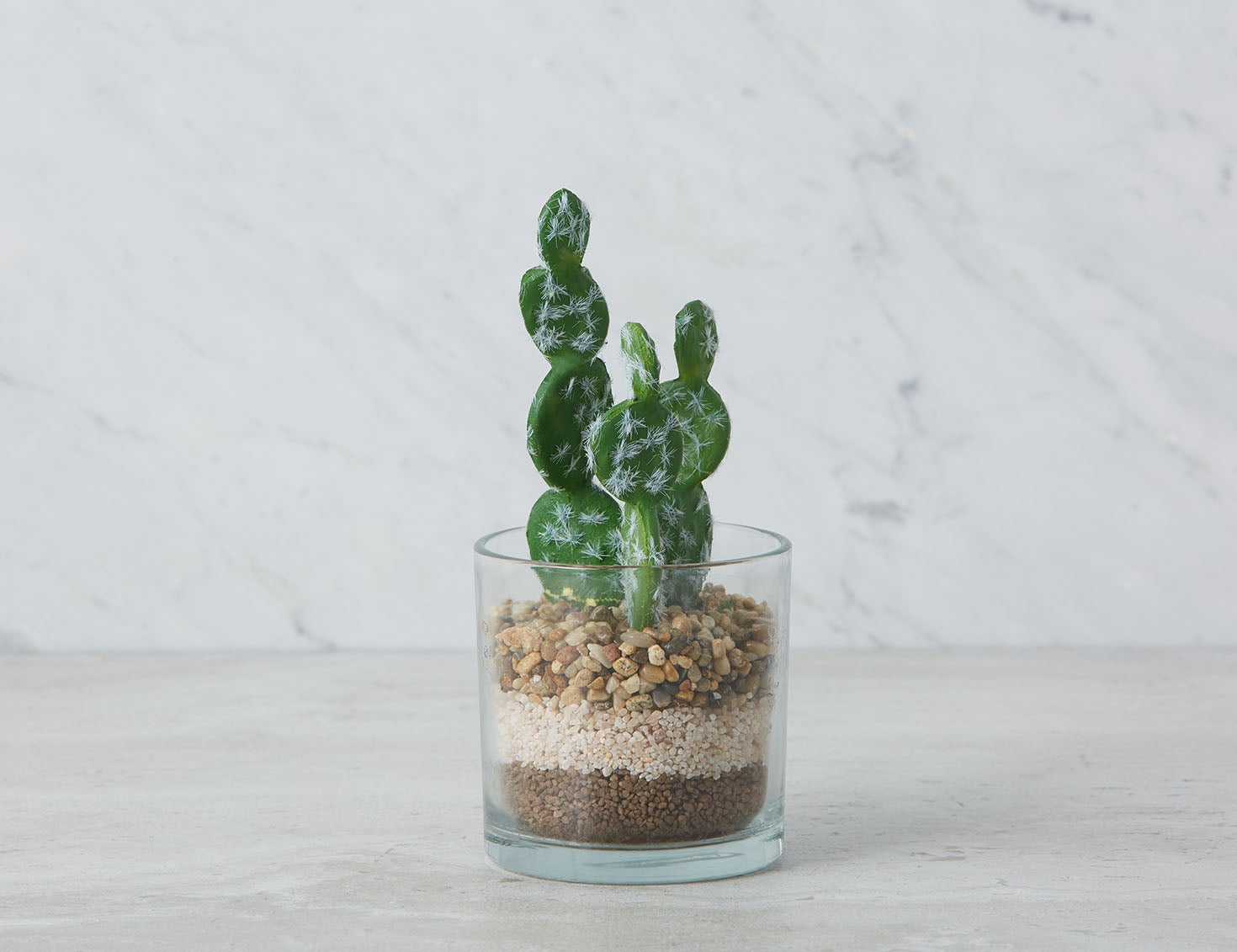 SENECIO - plante artificielle en pot 19 cm - Vert