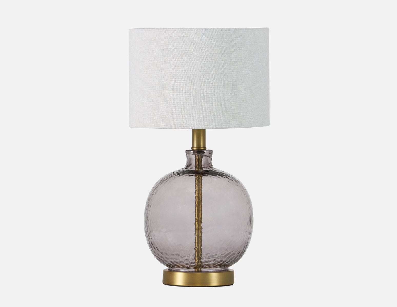BAZZA - lampe de table 45 cm haut - Fumée