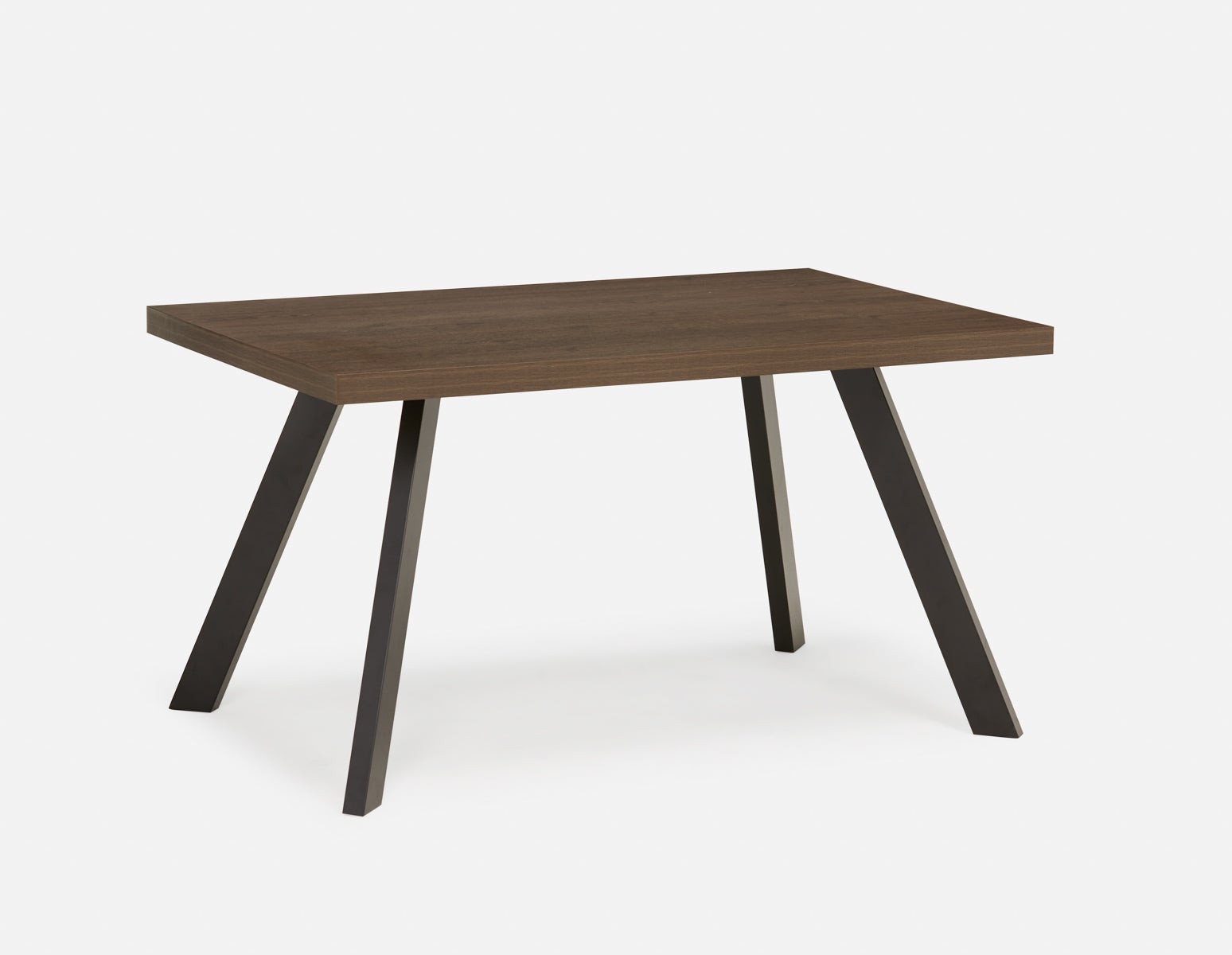 OZZY - table de salle à manger contemporaine 140 cm - Noyer