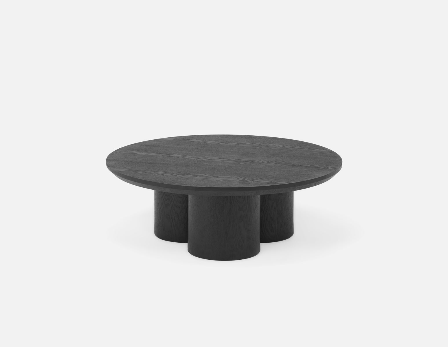 GUIDO - table base ronde moderne minimaliste 100cm - Noir