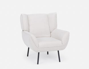 MARJORIE - fauteuil contemporain moderne - Beige