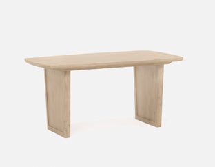 SAHARA - table de salle à manger en bois d'acacia massif 160 cm - Naturel