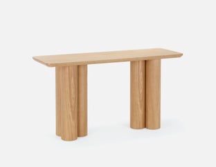GUIDO - console moderne minimaliste 150 cm - Brun