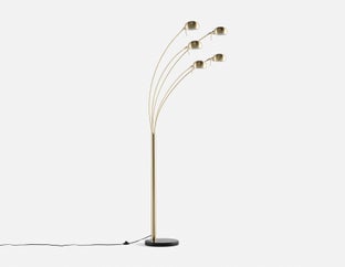 LYRA - lampe sur pied 231 cm haut. - Laiton