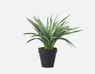 GRASS - plante artificielle en pot 30 cm - Vert
