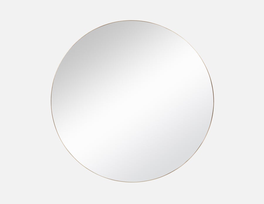 ZANDER miroir rond en acier inoxydable 100 cm x 100 cm undefined
