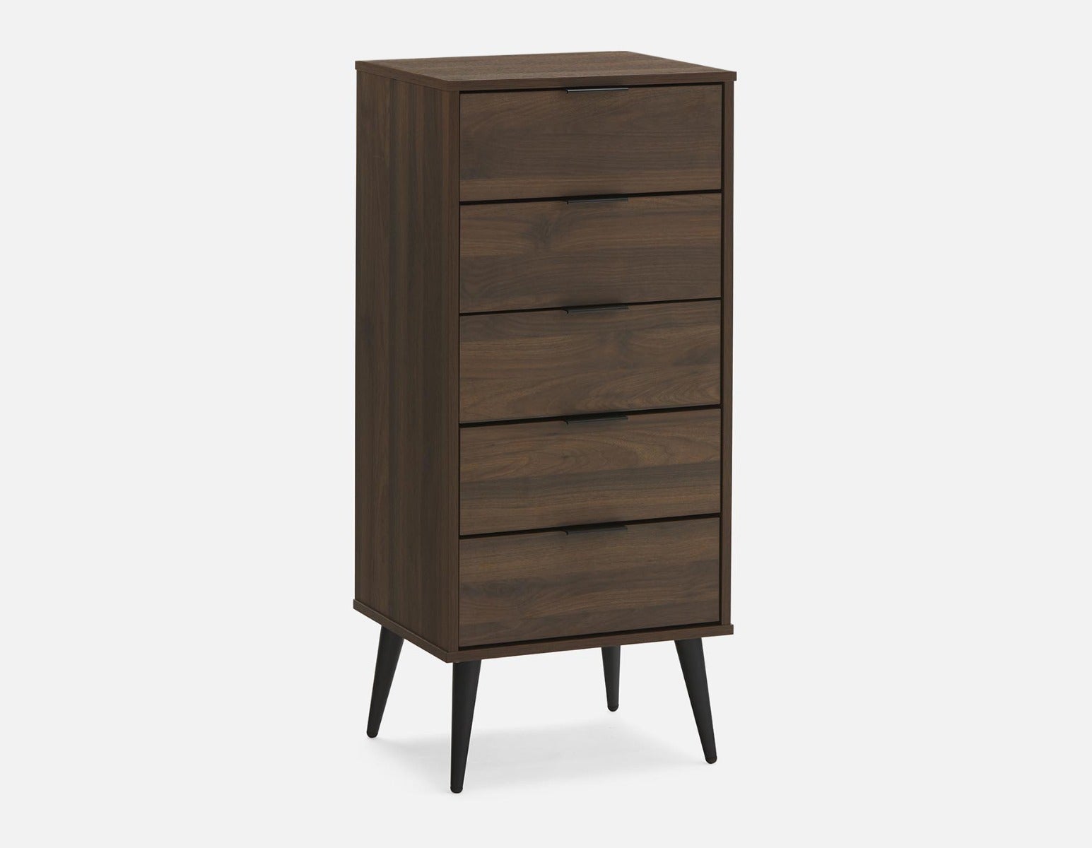 NADIA - commode 5 tiroirs - Noyer
