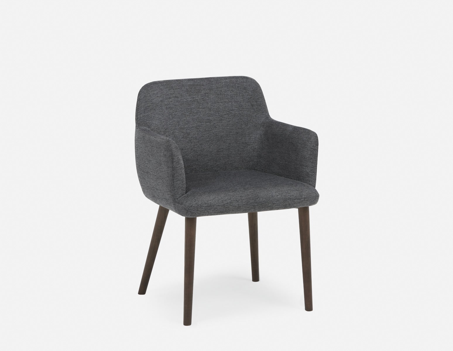 JUNIPER - chaise de salle à manger avec accoudoirs - Charbon