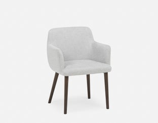 JUNIPER - chaise de salle à manger avec accoudoirs - Gris clair