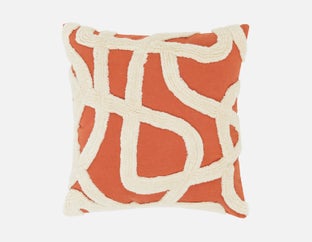 OUMUT - coussin 45cm x 45cm - Terracotta