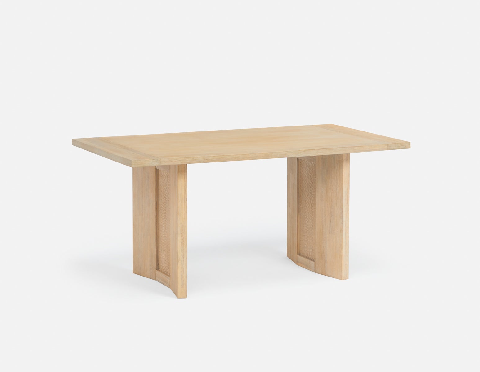 GILLIS - table à manger en acacia campagnard moderne 160 cm - Naturel
