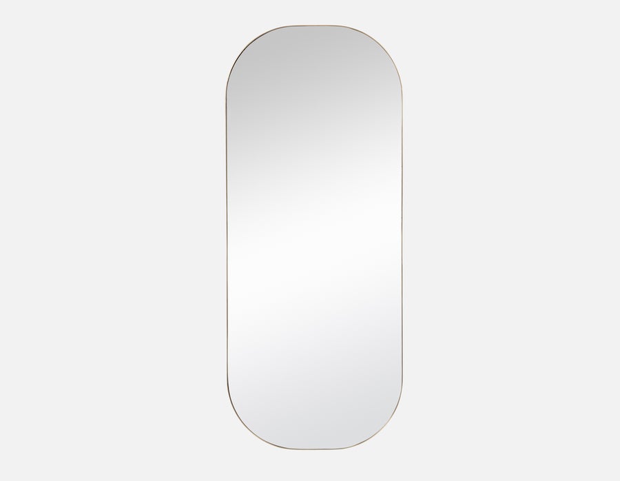 DENNES miroir ovale en acier inoxydable 50 cm x 120 cm undefined
