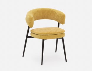 IFRAN - chaise de salle à manger moderne et contemporaine - Jaune