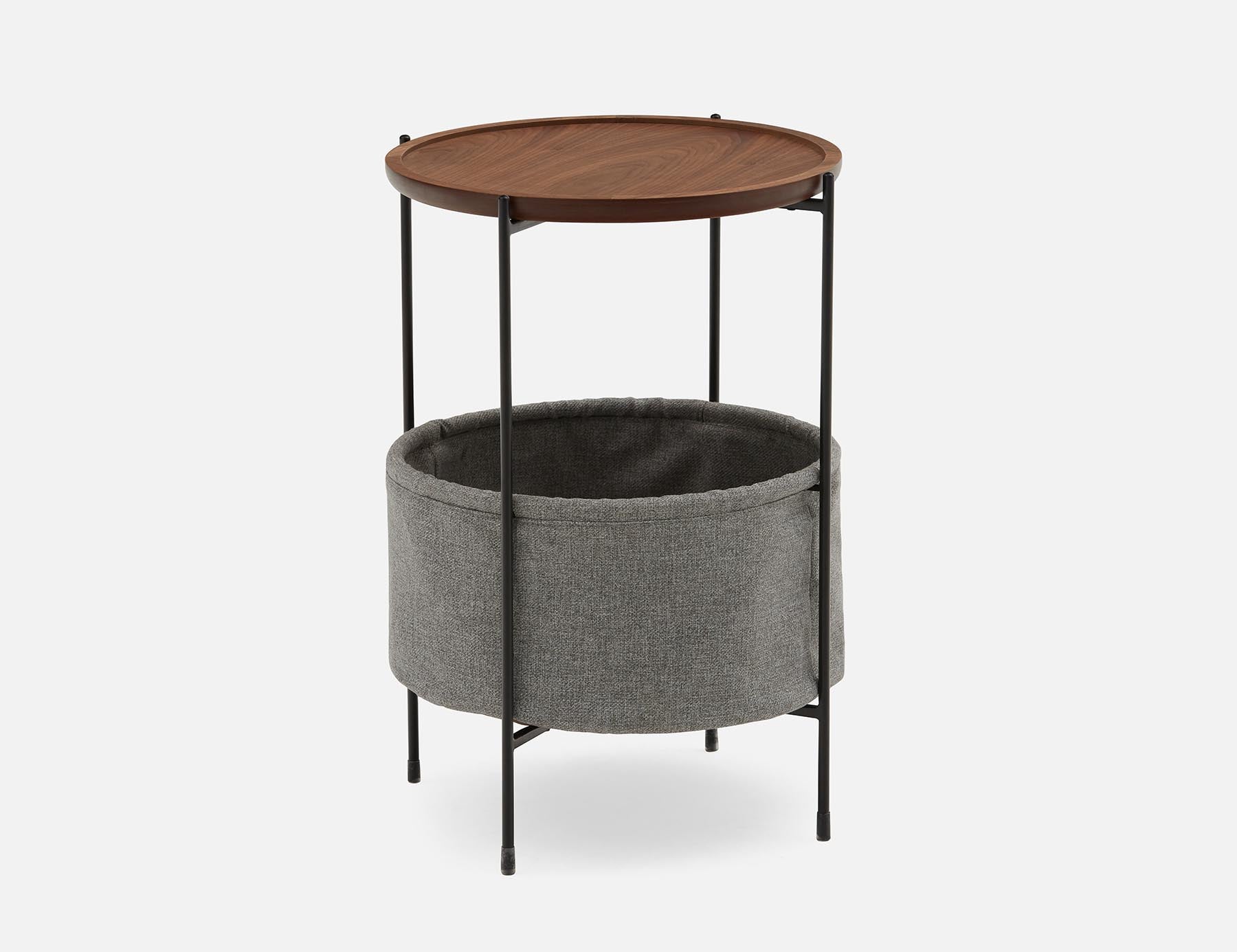 MALAK - table d'appoint 42 cm - Noyer