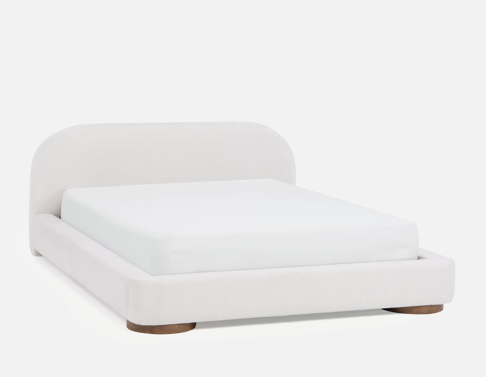 AURETTA - très grand lit rembourré moderne et contemporain - Beige