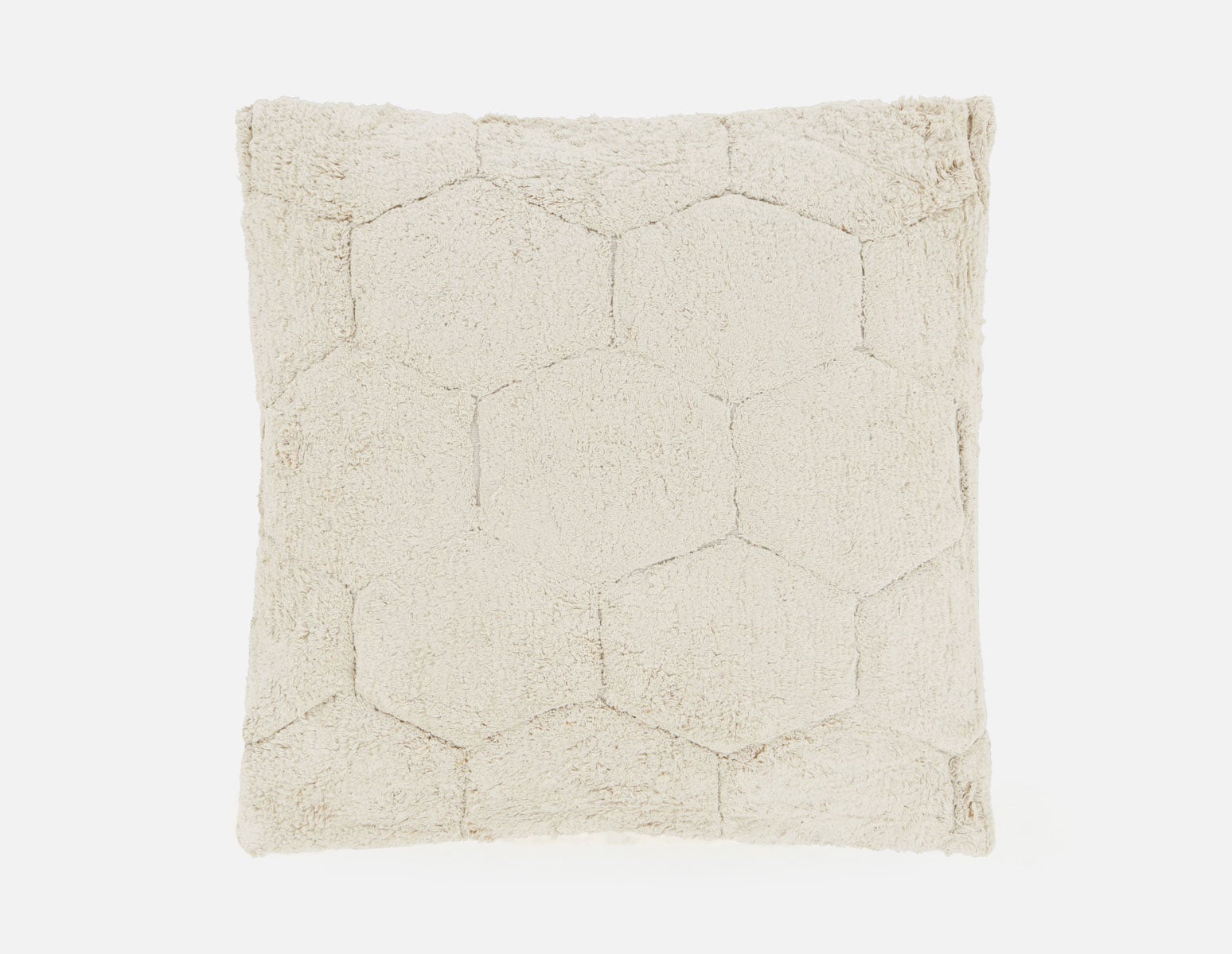 JALOR - coussin touffeté en coton 32" x 32" - Naturel