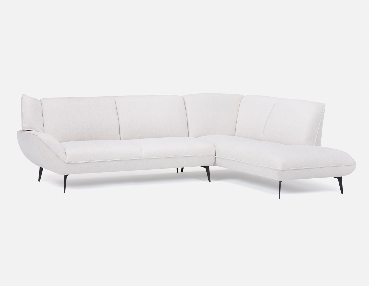 MARJORIE - canapé d’angle contemporain moderne - Beige