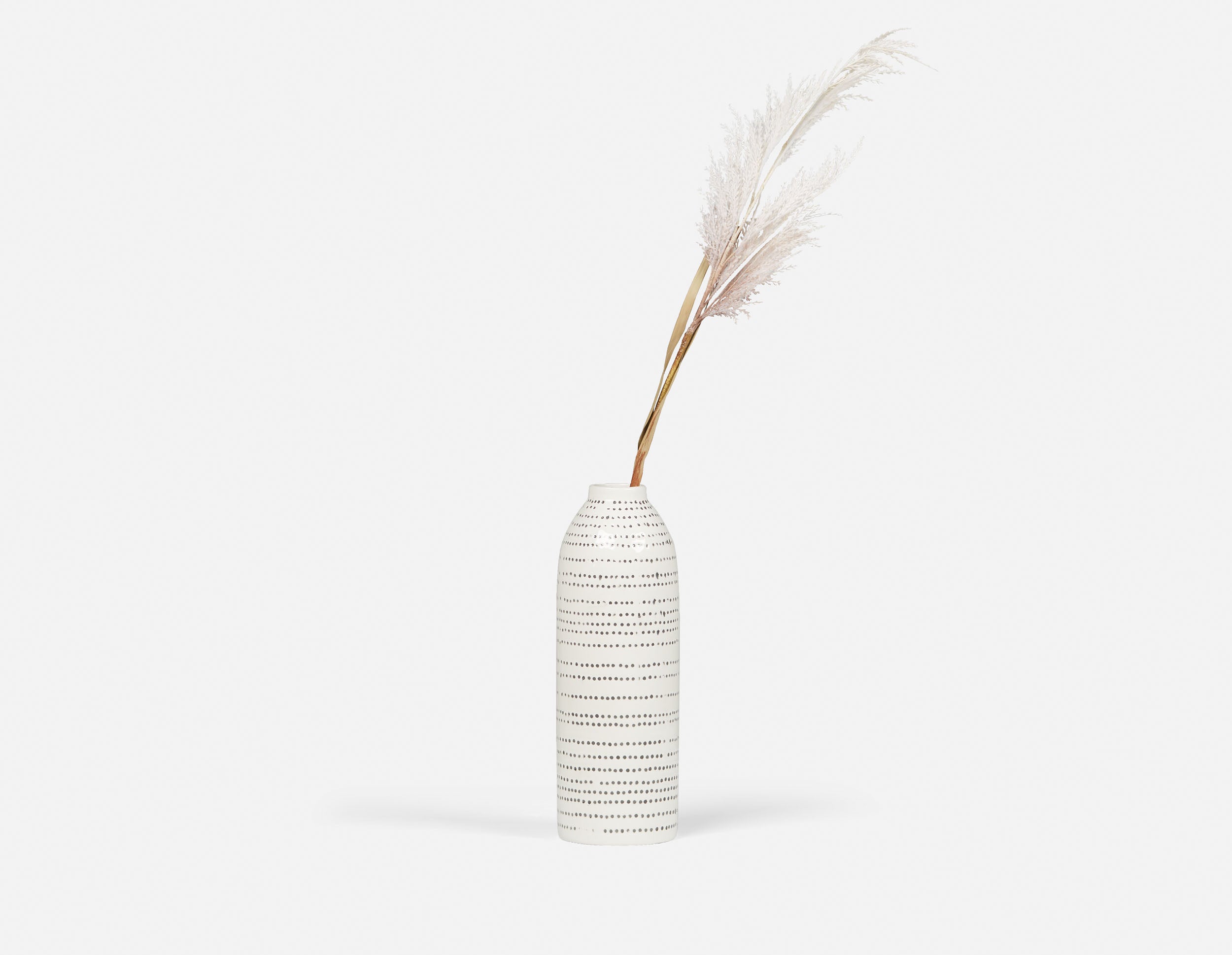 PAMPAS III - plante artificielle 107 cm - Blanc