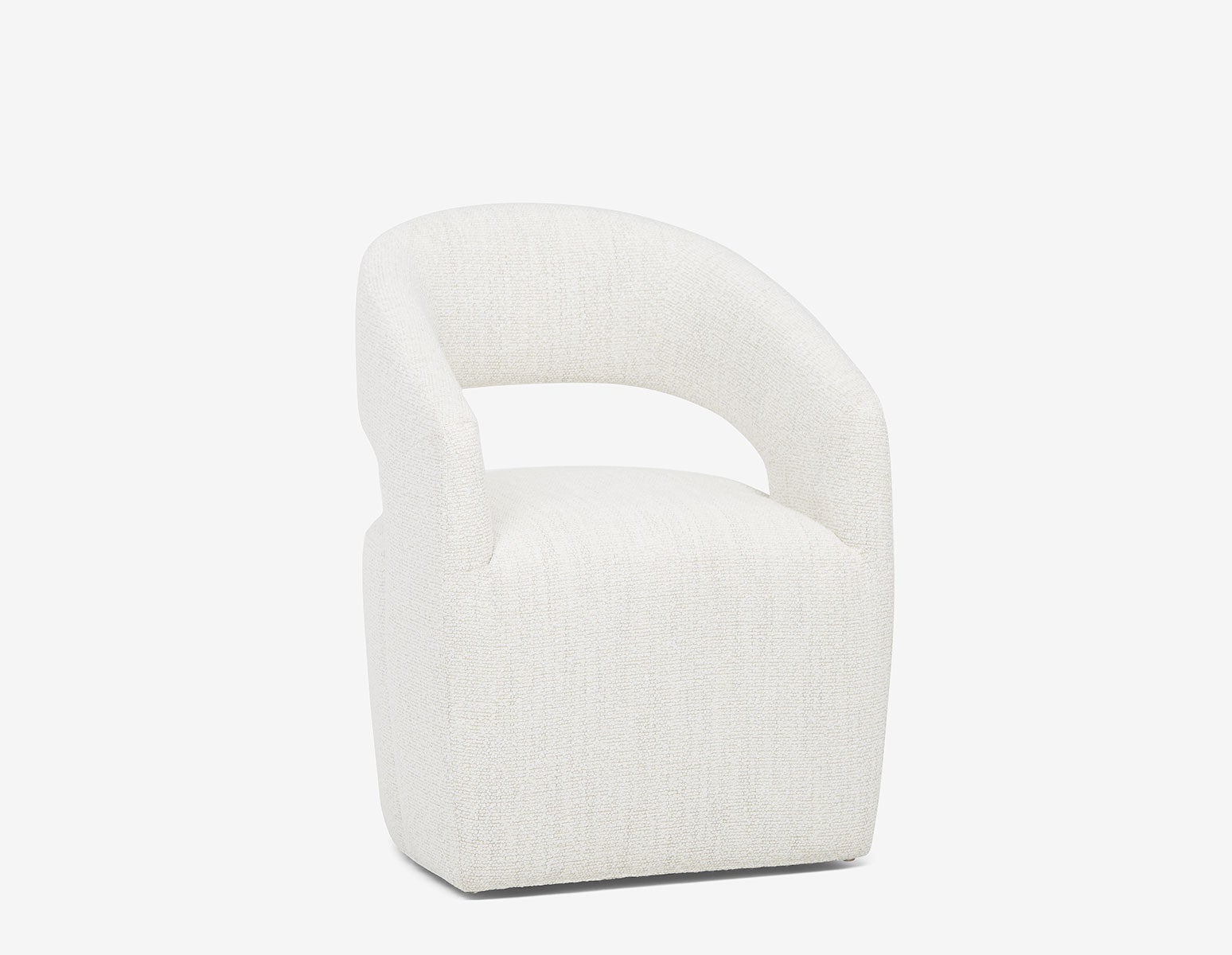 TIVOLI - chaise de salle à manger à roulettes moderne contemporaine - Beige