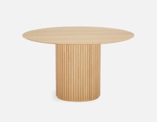 RHODES - table de salle à manger ronde 135cm - Naturel