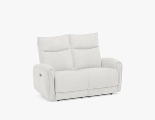 CALVERO - causeuse inclinable électrique contemporaine avec port usb - Beige