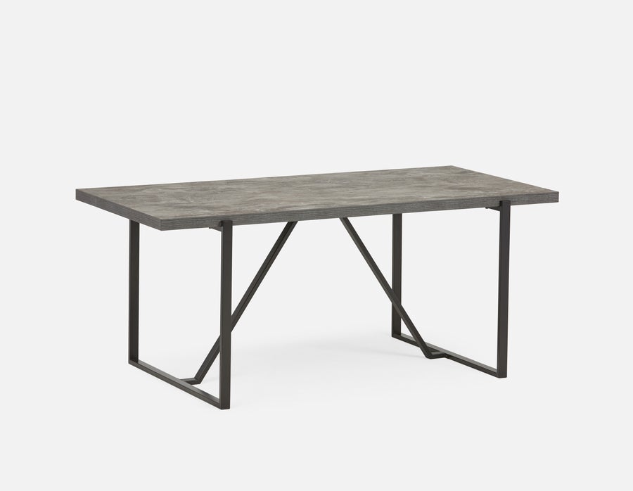 ARDA table à manger 180 cm plateau faux béton undefined